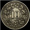 Image 2 : 1876B Switzerland Billon 10 Rappen