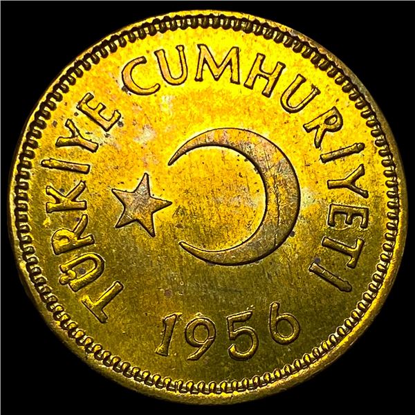 1956 Turkey Brass 25 Kurus