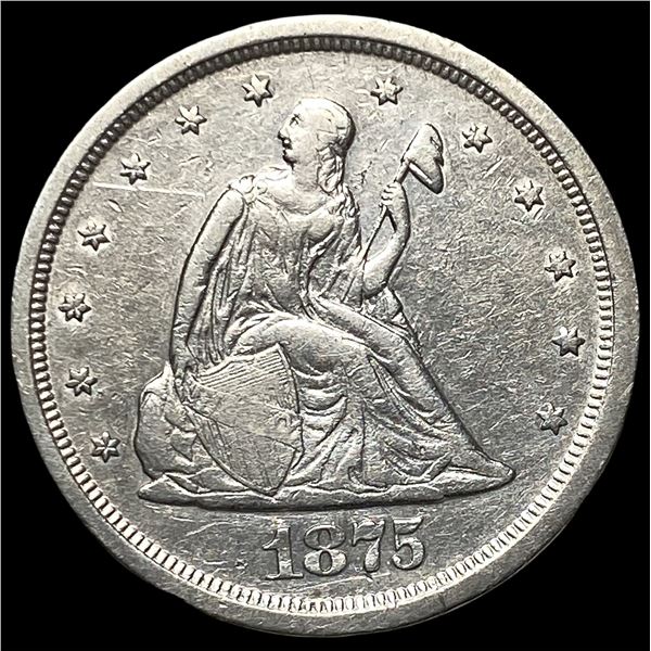 1875-S Silver Twenty Cents CLOSELY  UNCIRCULATED