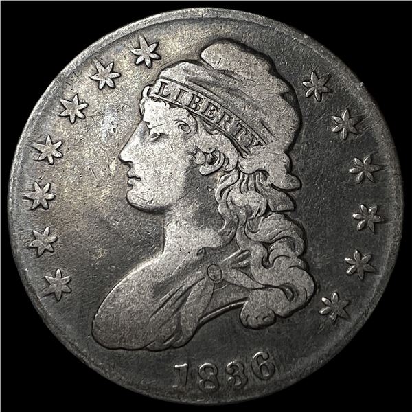 1836 Capped Bust Half Dollar LIGHTLY  CIRCULATED