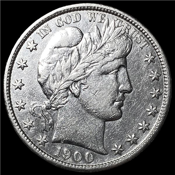 1900-S Silver Barber Half Dollar CHOICE AU