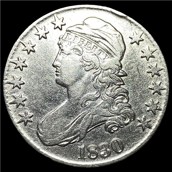 1830 Capped Bust Half Dollar ABOUT  UNCIRCULATED