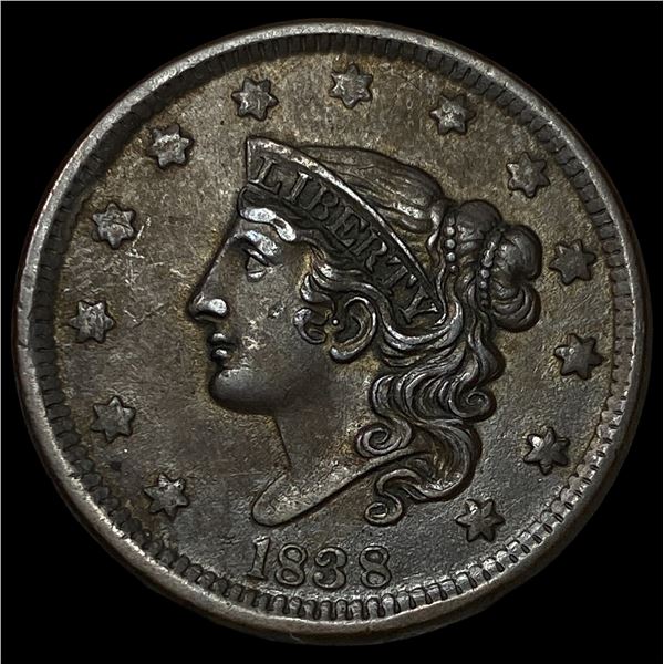 1838 Braided Hair Large Cent UNCIRCULATED