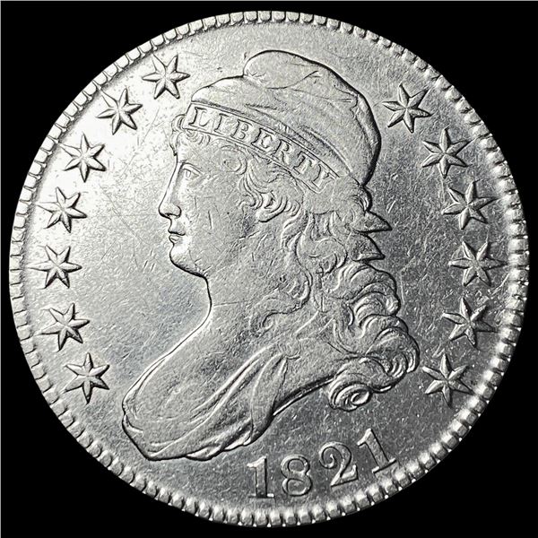 1821 Capped Bust Half Dollar CLOSELY  UNCIRCULATED