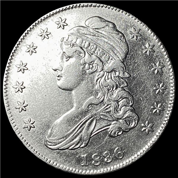 1836 Capped Bust Half Dollar CLOSELY  UNCIRCULATED