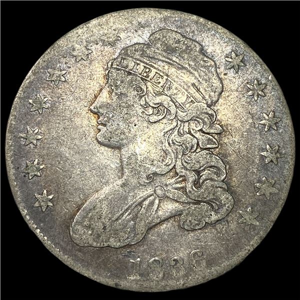 1836 Capped Bust Half Dollar NICELY  CIRCULATED
