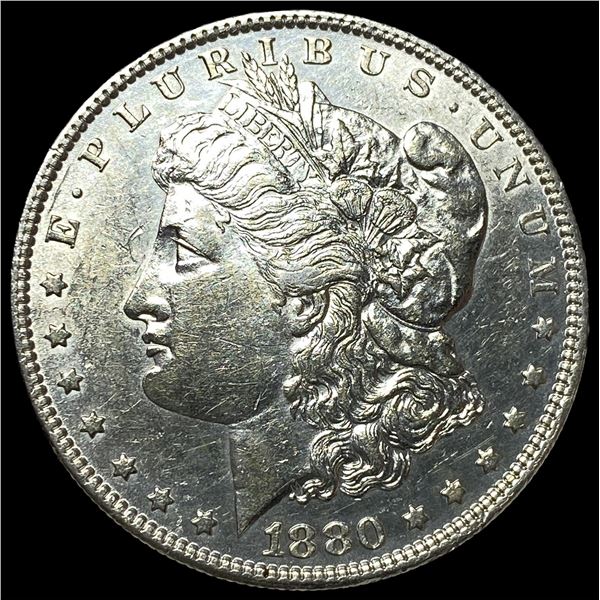 1880-O Micro O Silver Morgan Dollar CHOICE AU
