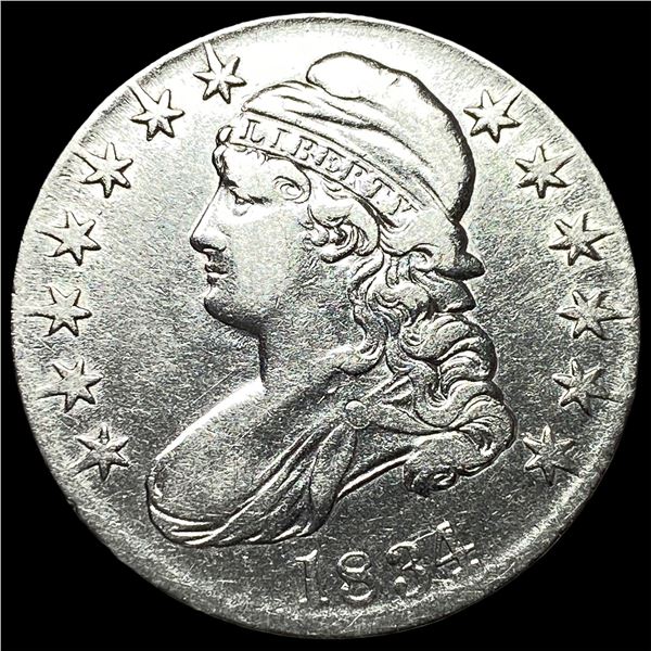 1834 Capped Bust Half Dollar CHOICE AU