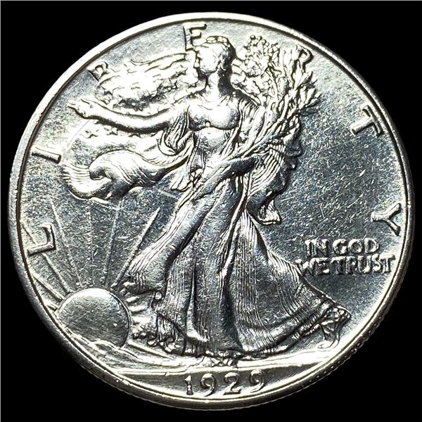 1929-D Silver Walking Liberty Half Dollar  CHOICE AU