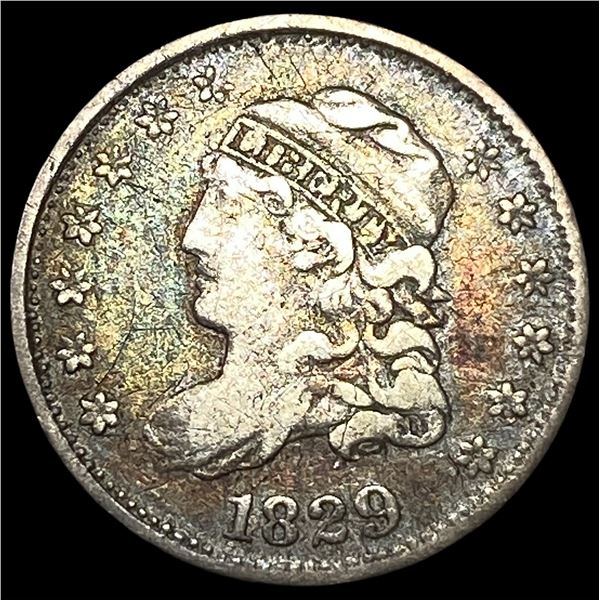 1829 Capped Bust Half Dime NEARLY  UNCIRCULATED