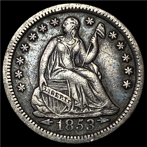 1853-O Seated Liberty Half Dime CLOSELY  UNCIRCULATED