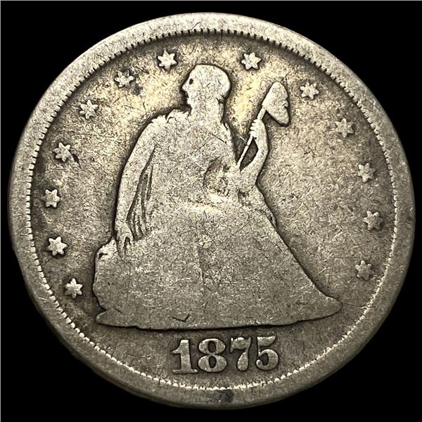 1875-S Silver Twenty Cent Piece NICELY  CIRCULATED