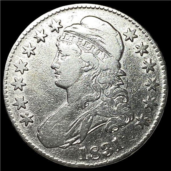 1831 Capped Bust Silver Half Dollar NEARLY  UNCIRCULATED