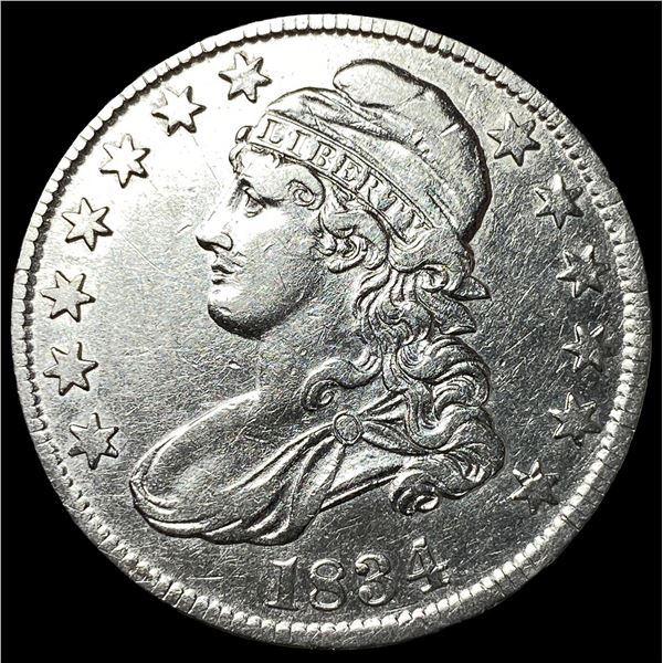 1834 Capped Bust Half Dollar CHOICE AU