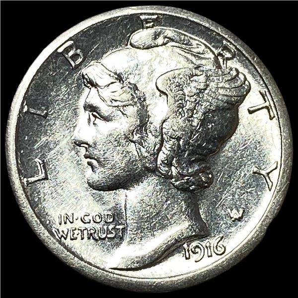 1916-S Silver Mercury Dime UNCIRCULATED
