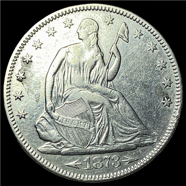 1873 Arrows Seated Liberty Half Dollar  UNCIRCULATED