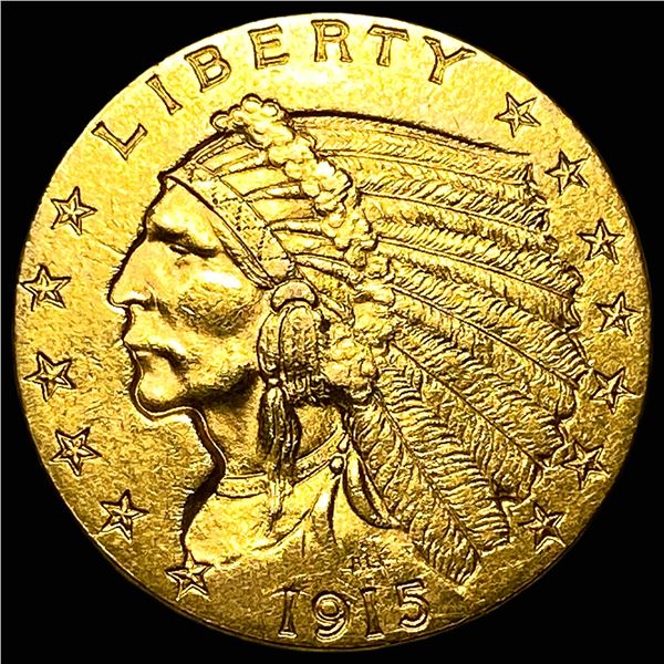 1915 Indian Head Gold $2.50 Quarter Eagle  CHOICE PROOF