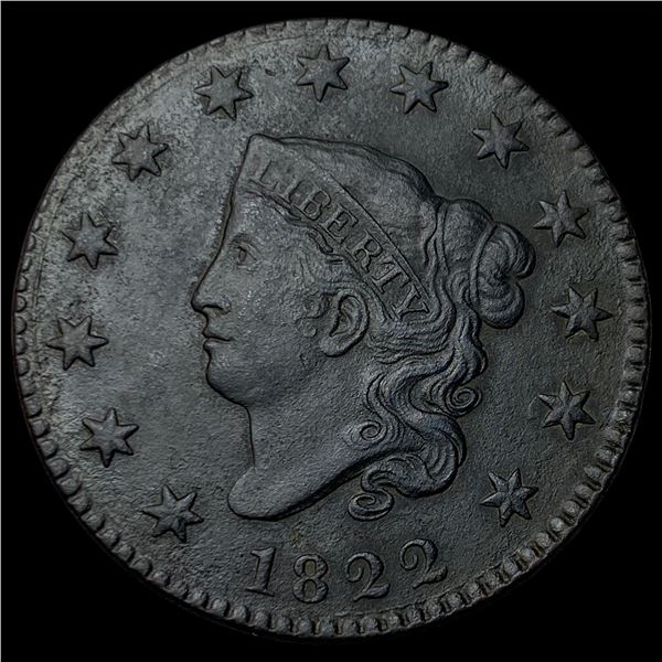 1822 Coronet Head Large Cent LIGHTLY  CIRCULATED