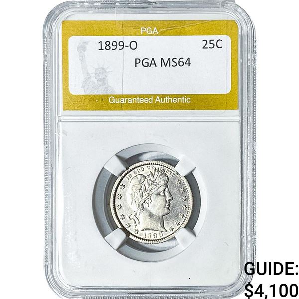 1899-O Barber Quarter PGA MS64