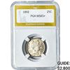 Image 1 : 1892 Barber Quarter PGA MS65+