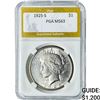 Image 1 : 1925-S Silver Peace Dollar PGA MS63