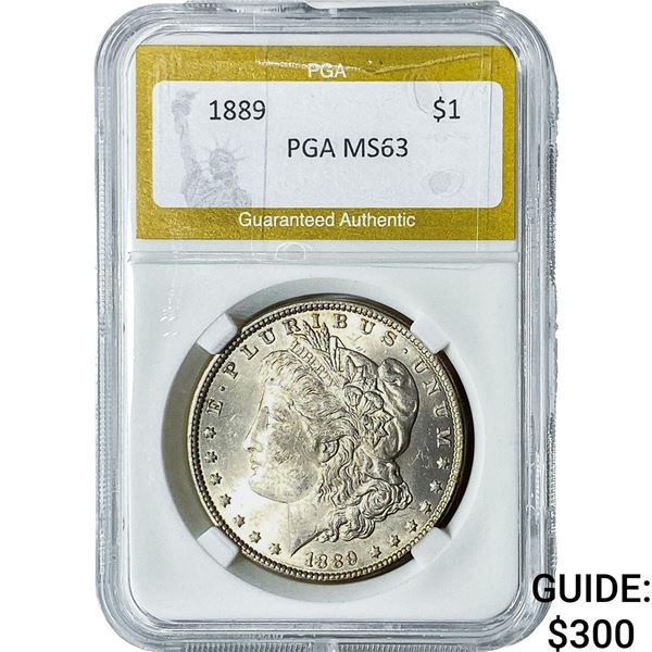 1889 Morgan Silver Dollar PGA MS63