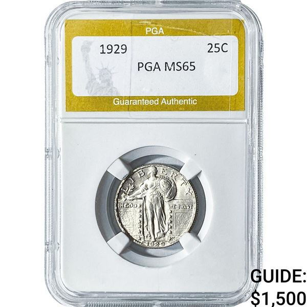 1929 Standing Liberty Quarter PGA MS65