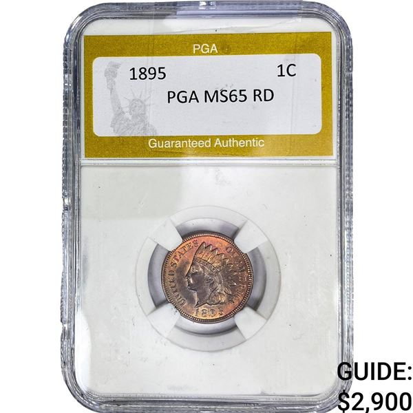 1895 Indian Head Cent PGA MS65 RD