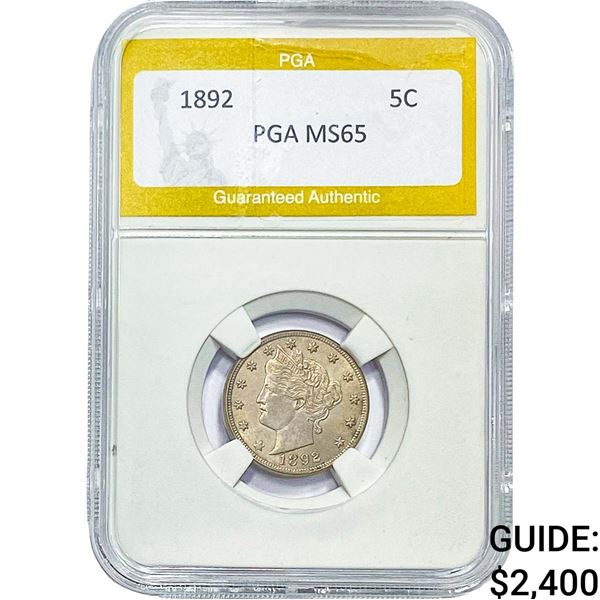 1892 Liberty Victory Nickel PGA MS65