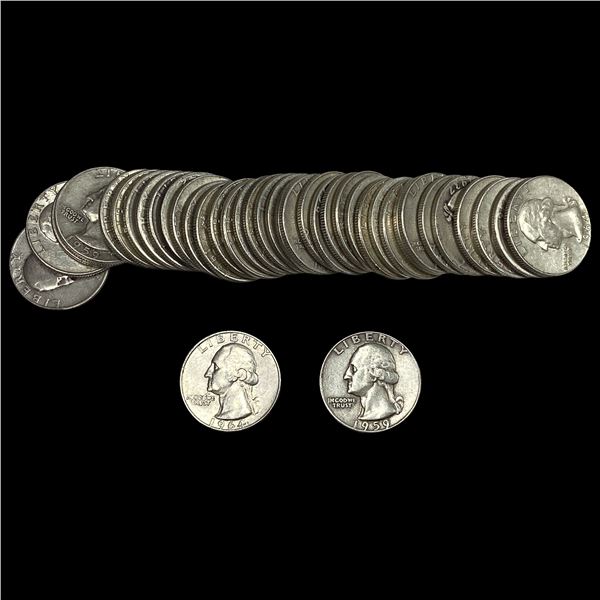 [40] 1936-1964 Washington Silver Quarter Roll