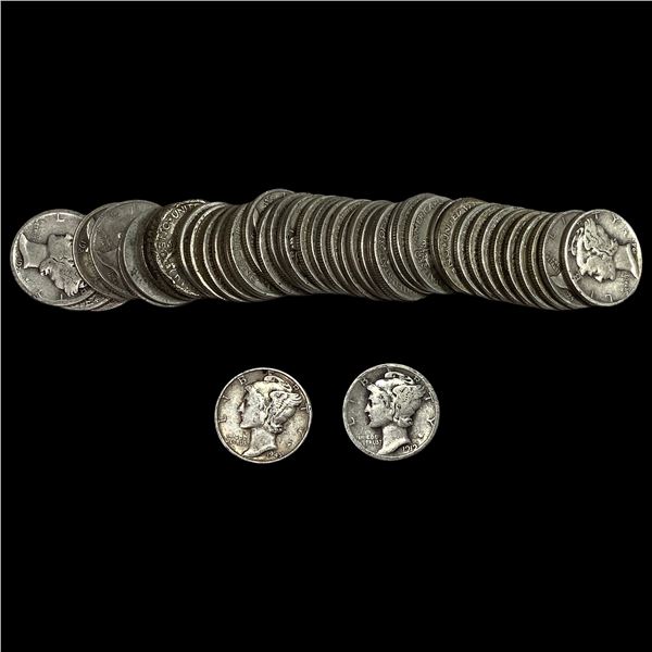 [47] 1919-1945 Mercury Silver Dime Roll