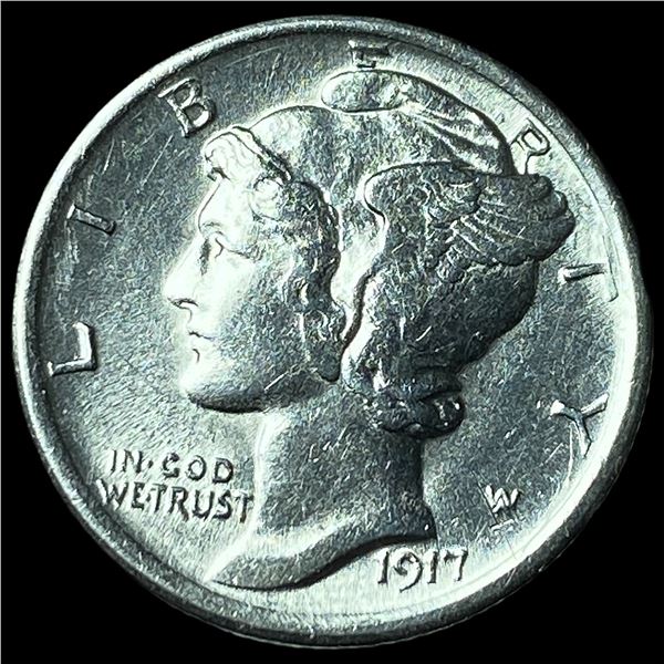1917 Mercury Dime CHOICE BU