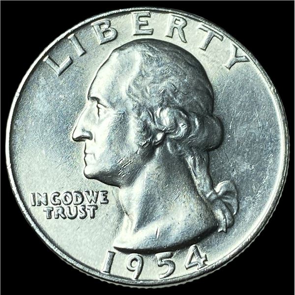 1954 Washington Silver Quarter GEM BU