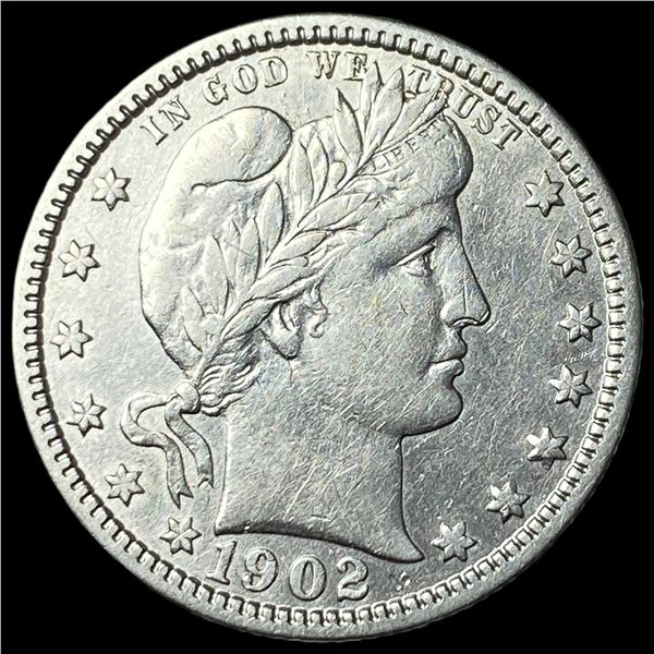 1902 Barber Silver Quarter UNCIRCULATED