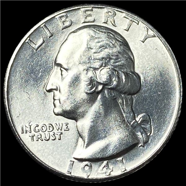 1941-D Silver Washington Quarter GEM BU