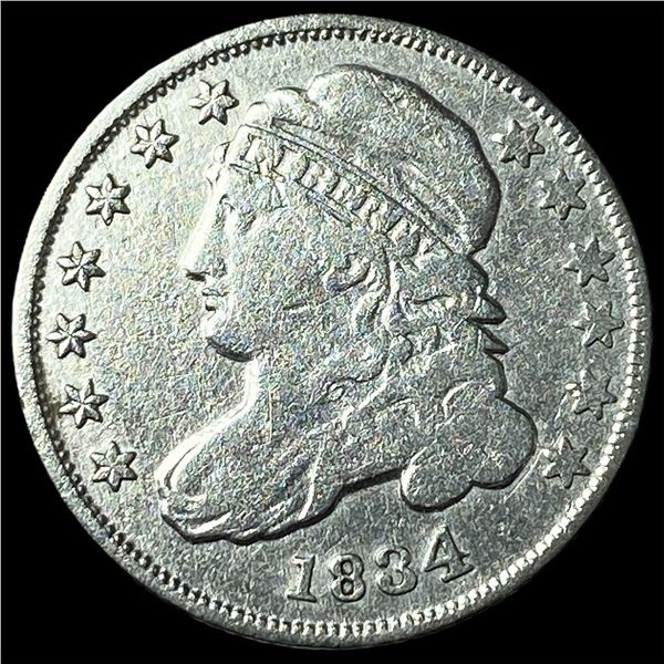 1834 Capped Bust Silver Dime LIGHTLY  CIRCULATED