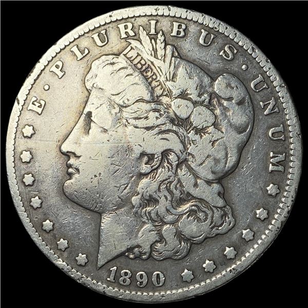 1890-CC Silver Morgan Dollar LIGHTLY  CIRCULATED