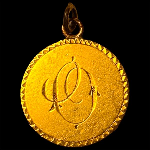 Engraved 1854-S Gold $2.50 Quarter Eagle HIGH  GRADE