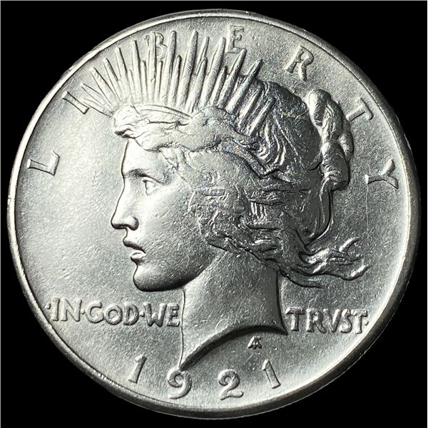 1921 Silver Peace Dollar NEARLY UNCIRCULATED