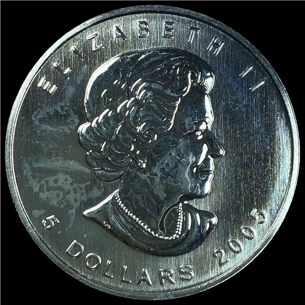 2005 Silver 1 oz Canadian Maple Leaf  UNCIRCULATED