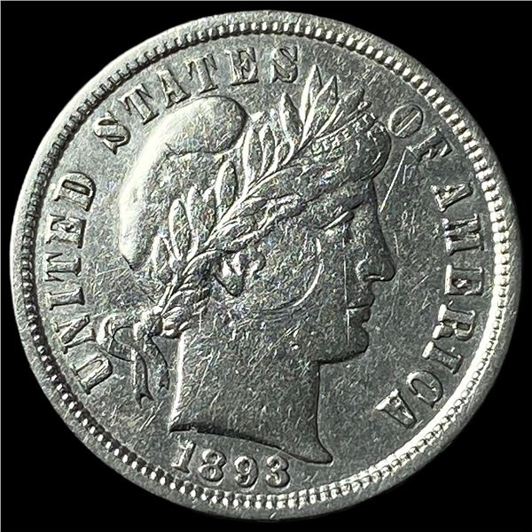 1893-S Silver Barber Dime UNCIRCULATED