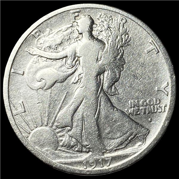 1917 Walking Liberty Half Dollar NEARLY  UNCIRCULATED