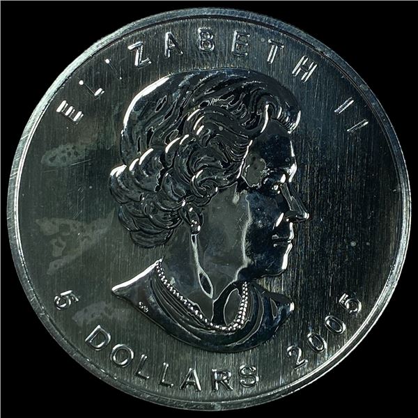 2005 Silver 1 oz Canadian Maple Leaf  UNCIRCULATED