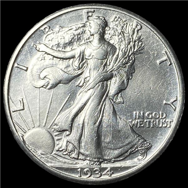 1934-S Silver Walking Liberty Half Dollar  UNCIRCULATED
