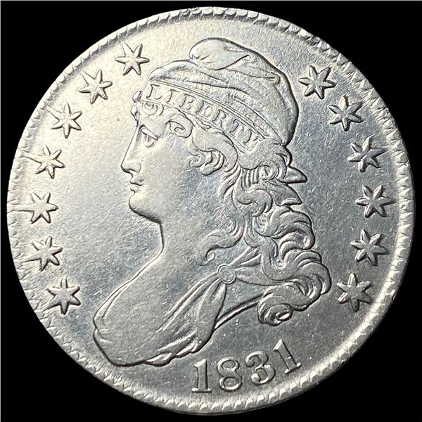 1831 Capped Bust Silver Half Dollar CLOSELY  UNCIRCULATED