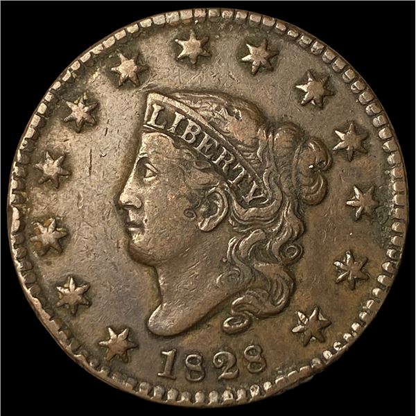 1828 Copper Large Cent CLOSELY UNCIRCULATED