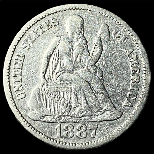 1887 Seated Liberty Dime CLOSELY UNCIRCULATED