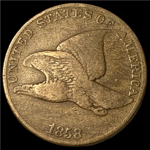 1858 Copper-Nickel Flying Eagle Cent LIGHTLY  CIRCULATED