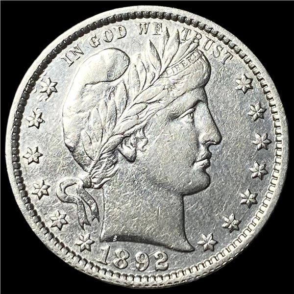 1892 Silver Barber Quarter UNCIRCULATED