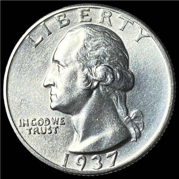 1937 Silver Washington Quarter GEM BU